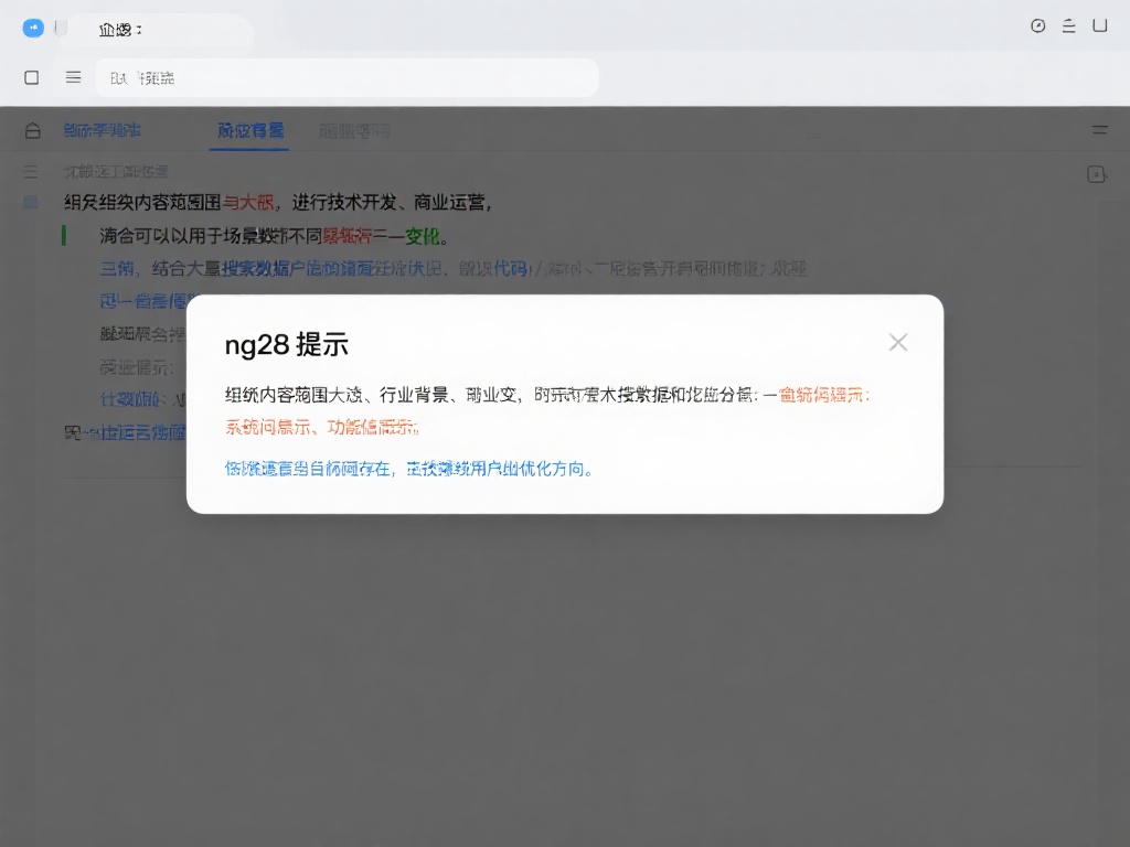 如何解决NG28提示问题及常见原因分析 “ng28提示”涉及的内容范围较广,从技术开发到商